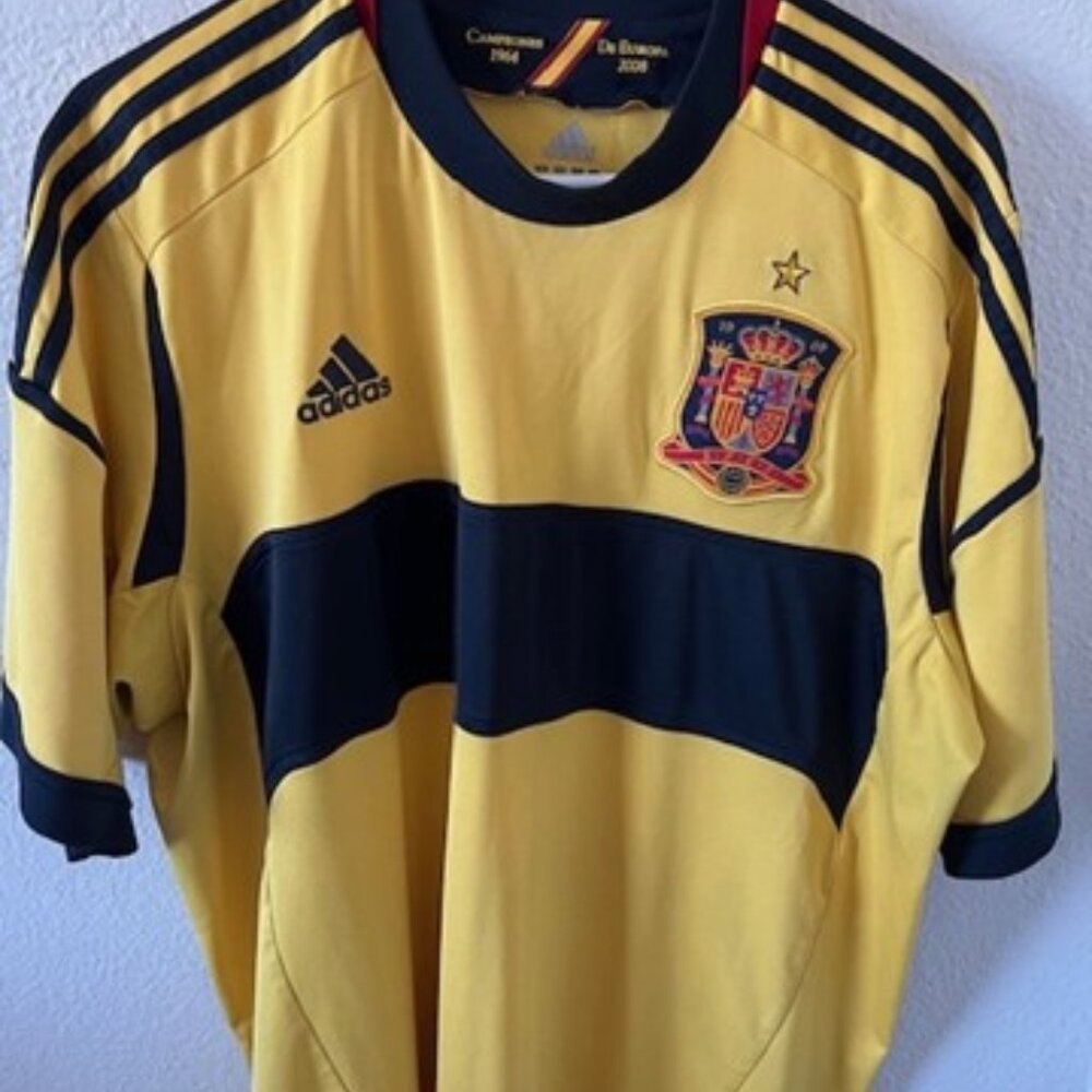 Adidas Spain Soccer Jersey Yellow